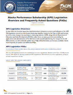 APS Legislation FAQs